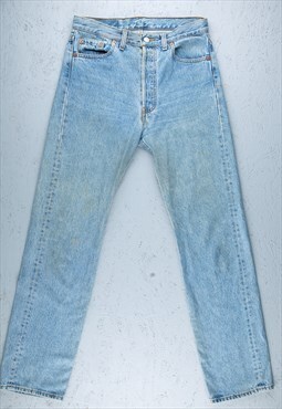 90s Levis 501 Blue Made in USA Jeans - B2246