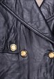 BLACK LEATHER COAT