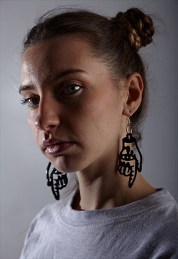 Hablo - One eyed hand earrings