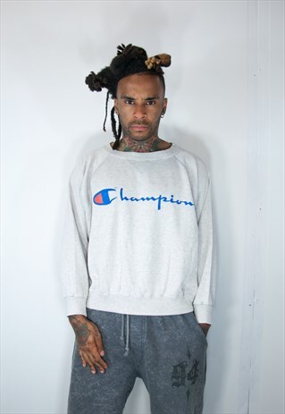 CHAMPION GREY LIGHTWEIGHT SWEATER