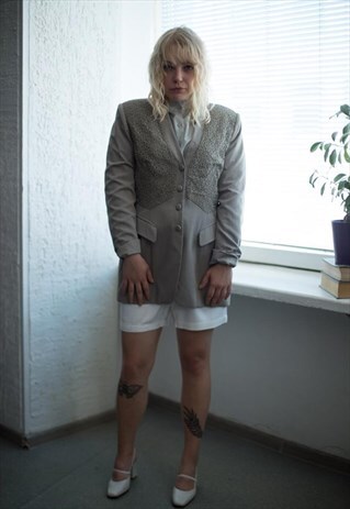 VINTAGE 90'S LIGHT BROWN LONG FIT JACKET