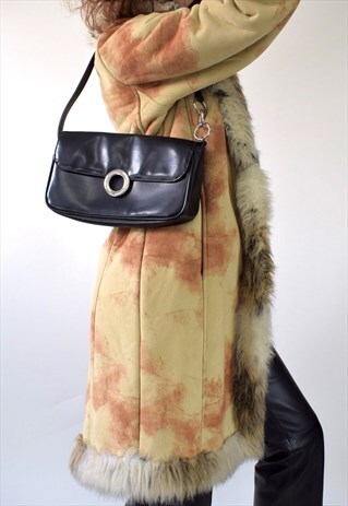 VINTAGE 90S Y2K PVC CHAIN STRAP BAGUETTE MINI SHOULDER BAG