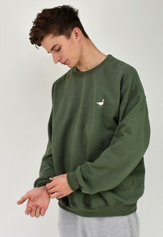 G&G MILITARY GREEN GOOSE SWEAT