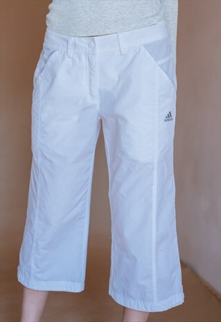 VINTAGE 90S WHITE CAPRI TROUSERS