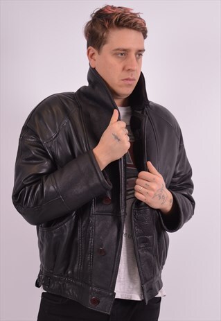 NIKE MENS VINTAGE PULLOVER JACKET XL NAVY BLUE 90S