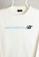 VINTAGE NEW BALANCE CREWNECK SCRIPT SWEATSHIRT WHITE