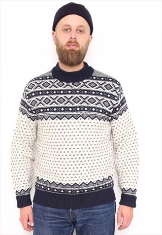 VINTAGE SCANDINAVIAN-STYLE FAIR ISLE JUMPER