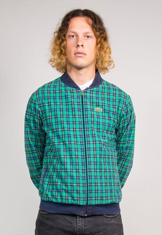 90'S VINTAGE LACOSTE REVERSIBLE BOMBER JACKET