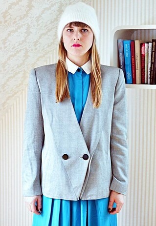 LIGHT GREY VINTAGE SMART JACKET