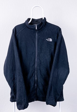 VINTAGE THE NORTH FACE FLEECE JACKET BLACK MEDIUM