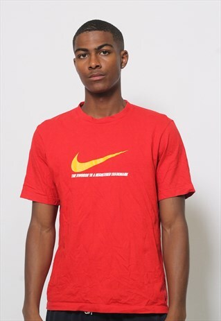 VINTAGE NIKE SWOOSH BIG LOGO T-SHIRT
