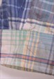 VINTAGE  RALPH LAUREN SHIRT LONG SLEEVE BUTTON UP CHECK BLUE