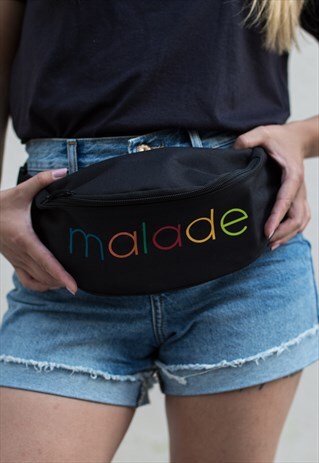 MALADE NATION BUM BAG BLACK- COOLER COULEUR
