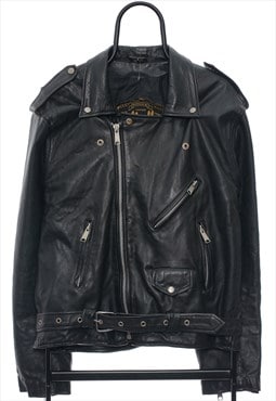 Vintage Pantera Black Leather Jacket Womens