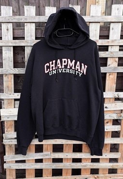 Retro champion chapman university black hoodie small 