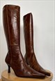 Y2K Retro Deadstock Brown Pointy Boots