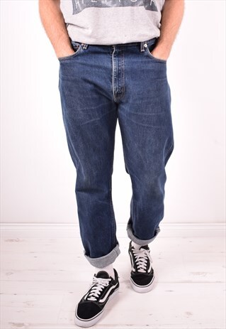 LEVI'S 505 MENS VINTAGE JEANS W38 L30 BLUE 90S