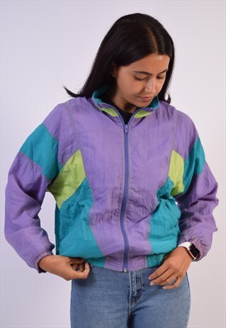 VINTAGE TRACKSUIT TOP JACKET MULTI