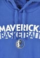 VINTAGE NBA MAVERICKS BASKETBALL HOODIE SWEATSHIRT BLUE S