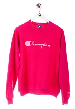Champion Big Logo Stick Sweatshirt Pink