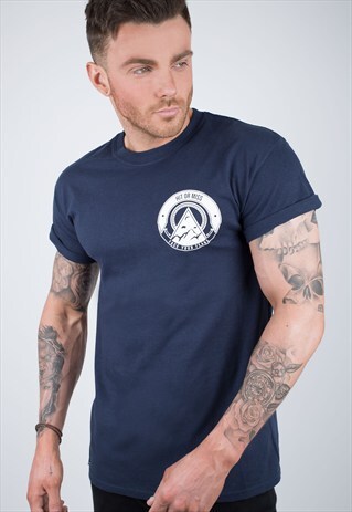 FACE YOUR FEARS NAVY T-SHIRT
