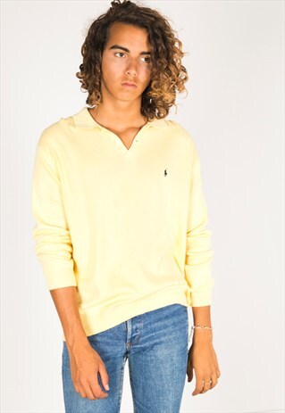 VINTAGE 80S POLO RALPH LAUREN KNIT JUMPER / R03720
