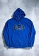 Vintage Y2K Mens Blue Gap Zip Up Hoodie