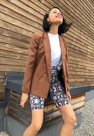 VINTAGE BROWN TAILORED BLAZER