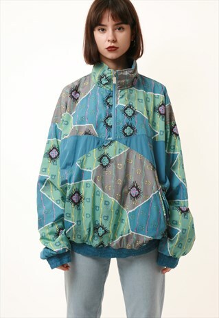 90S VINTAGE TRIUMPH INTERNATIONAL SHELL 1/4 ZIP JACKET 16101