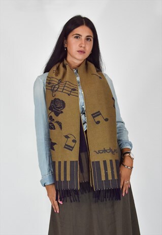 BYBLOS MULTICOLORED MUSICAL FANTASY SCARF