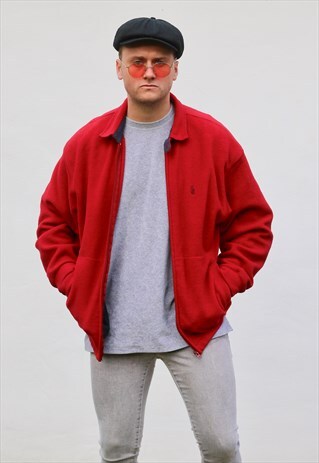NAUTICA USA MINIMALIST HARRINGTON FLEECE JACKET