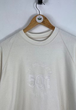 Levis 501 sweatshirt cream large
