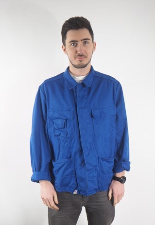 VINTAGE FRENCH BLUE CHORE JACKET