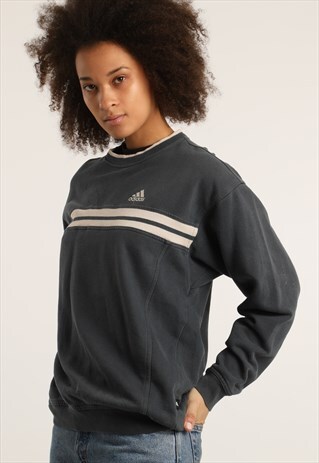 VINTAGE ADIDAS EMBROIDERED LOGO SWEATSHIRT