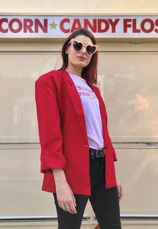 VINTAGE RED SUMMER BLAZER