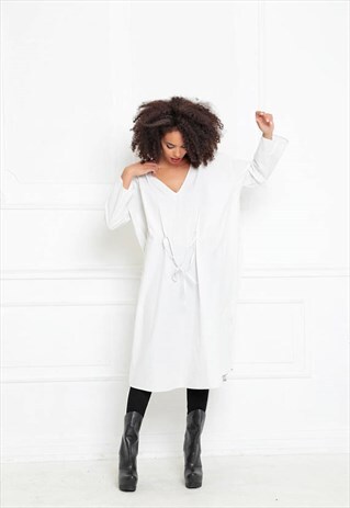 WHITE ROBE/WOMEN WHITE DRESS