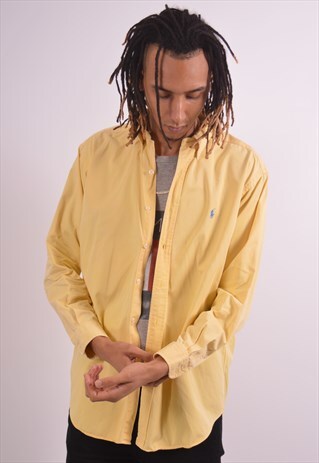 VINTAGE RALPH LAUREN SHIRT YELLOW
