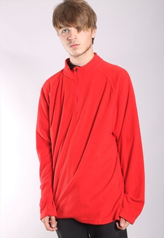 VINTAGE REEBOK 1/4 ZIP FLEECE SWEATSHIRT