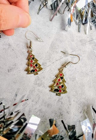 CHRISTMAS TREE EARRINGS