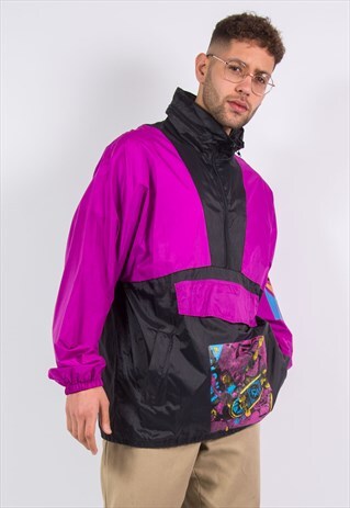 90S WATERPROOF CAGOULE RAIN JACKET