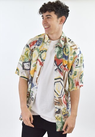 VINTAGE 90S PATTERN SUMMER SHIRT