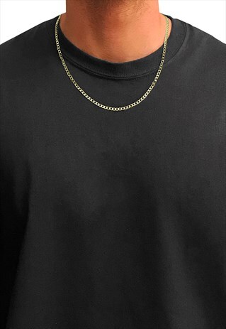 54 FLORAL 3MM 24" CURB NECKLACE CHAIN - GOLD