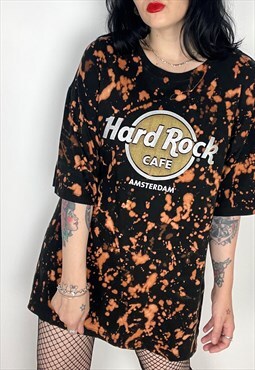 Hard Rock Cafe reworked bleached t-Shirt size XL