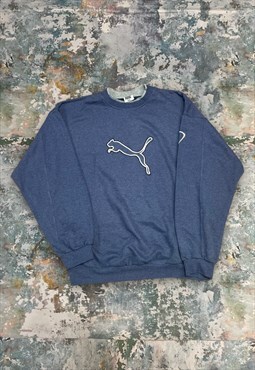 Vintage Puma Embroidered Sweatshirt 