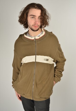 VINTAGE ADIDAS ZIP UP SWEATSHIRT BROWN