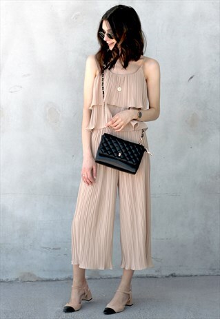 RUFFLE LAYERED CAMI TOP & TROUSERS CO-ORD TWIN SET