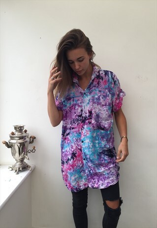 CRAZY PATTERN OVERSIZE RETRO VINTAGE UNISEX FESTIVAL SHIRT