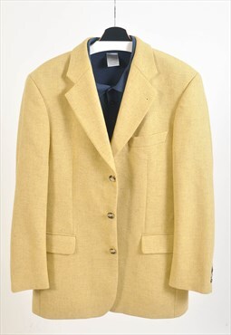 VINTAGE 90S blazer jacket in yellow