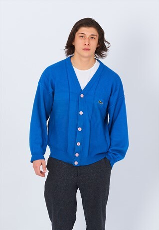 VINTAGE LACOSTE KNITTED CARDIGAN