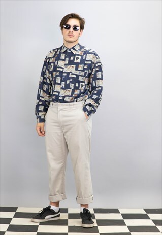 CRAZY PATTERN SILK FESTIVAL UNISEX SHIRT